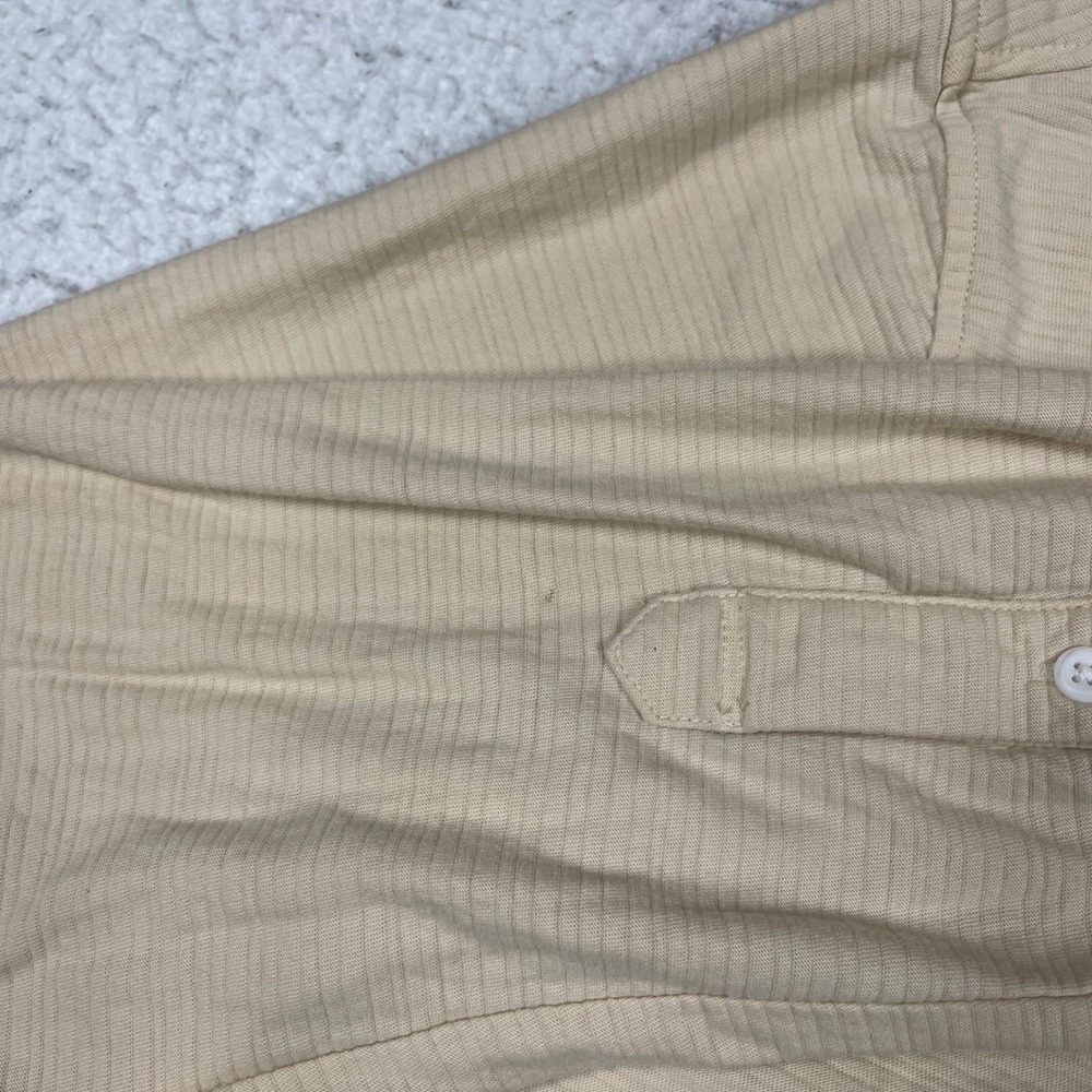 UNTUCKit Button Down Shirt Mens Large Tan Textured Cotton Long Sleeve Casual - Picture 10 of 13
